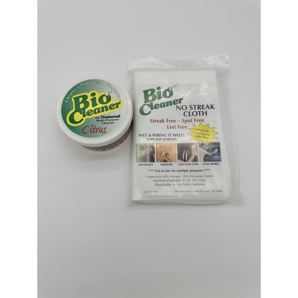 Bio Cleaner Multi Purpose Cleaner Citrus Super Size with No Streak Cloth 17.5oz